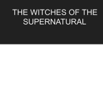 the witches of the supernatural