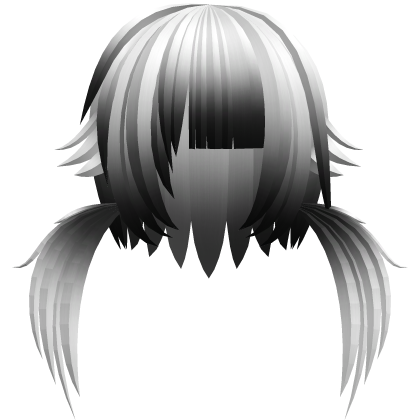 (=XᆺX=) soft scene neko pigtails in black x white Roblox item