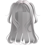 White Wavy Pigtails Hair