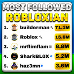 Most followed robloxian