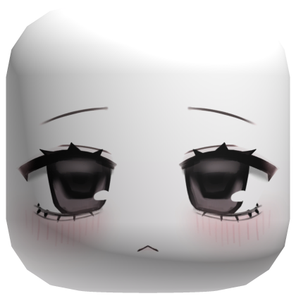 cute chibi neutral dolly moe anime face Roblox item