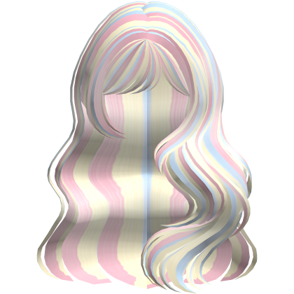 Long Wavy Layered Blowout in Confetti