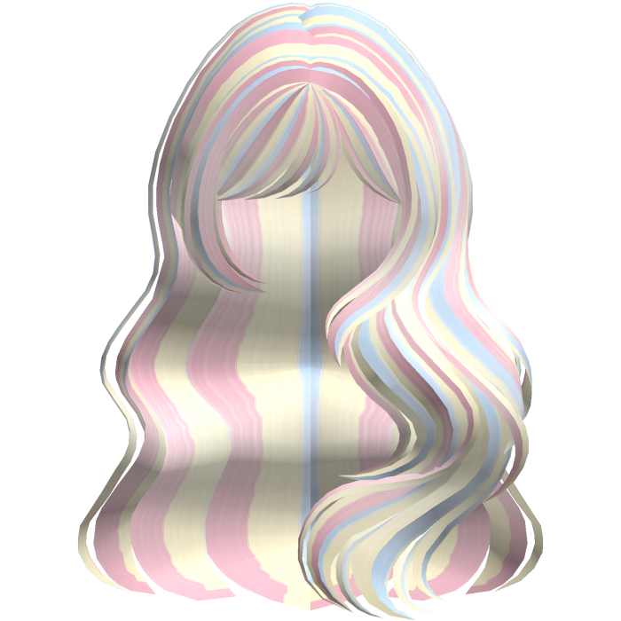 Long Wavy Layered Blowout in Confetti
