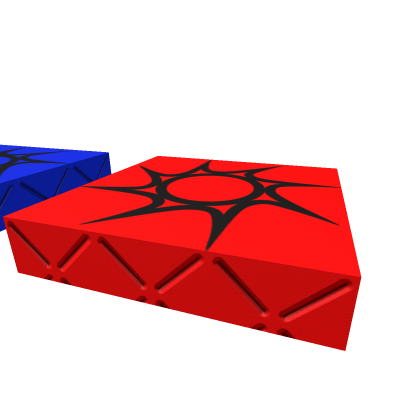 Blue team and red team spawn points