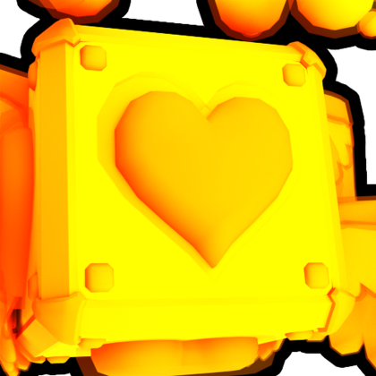 Gold Lovely Lucky Block