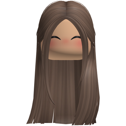 Cute Straight Sleek Girl Hair (Brown)
