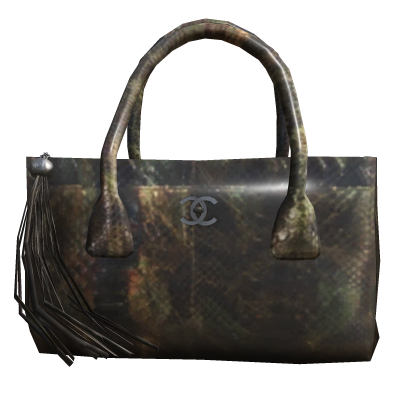 CC Exotic Leather Tote Bag (Brown) Roblox item