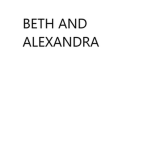 beth and alexandra