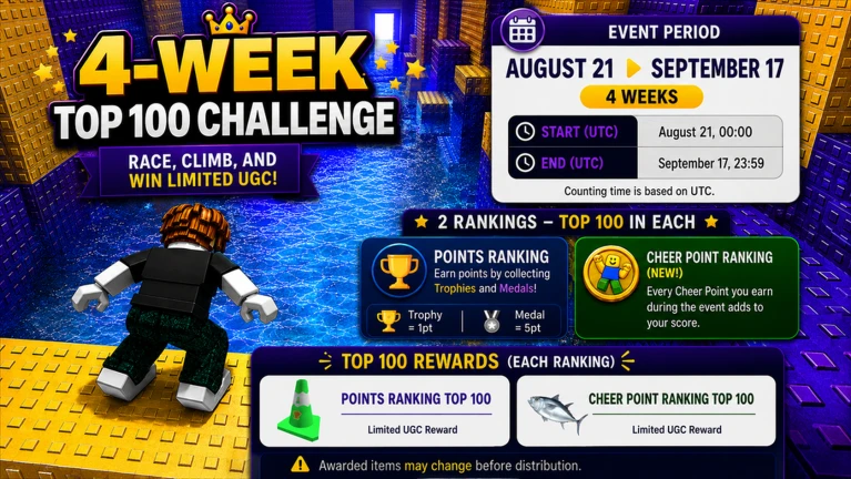 Tower Flood Race Event Schedule (Potato Power Experiment) | Roblox