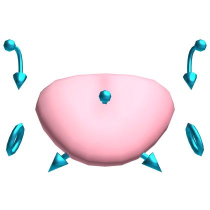 Tongue with Neon Blue Face Piercings Roblox item