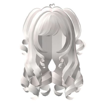 . ‿ ♡ curlicious pigtail long curl hair in blonde Roblox item