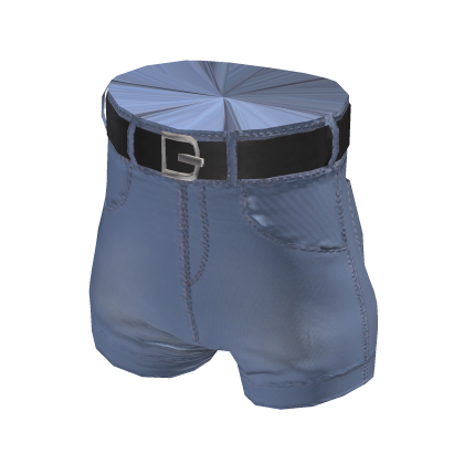 Outline Denim Shorts -  Light Blue thumbnail