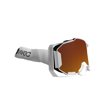 Goggles sideways Addon White Orange