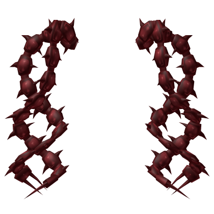 (＾_#) red centipede addon pigtail curls  Roblox item
