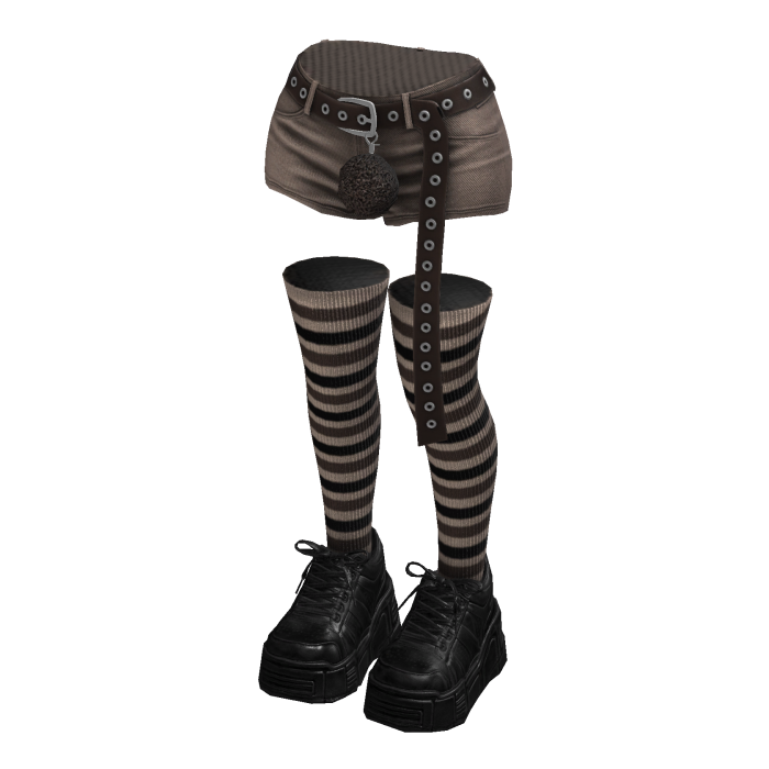 Stylish Shorts Hanging Belt (Beige Brown)