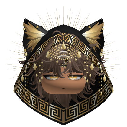 Egyptian Mullet w/ Divine Gold Black Hood