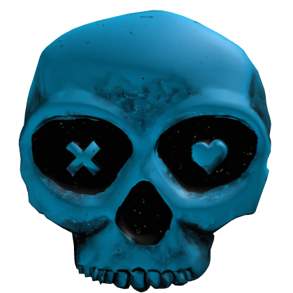 (FREE) Y2K Blue Skull backpack