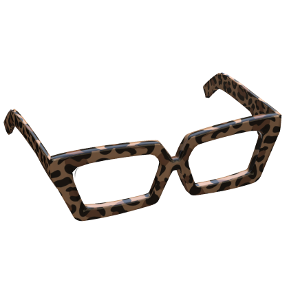 Leopard Print Oversized Cat Eye Glasses