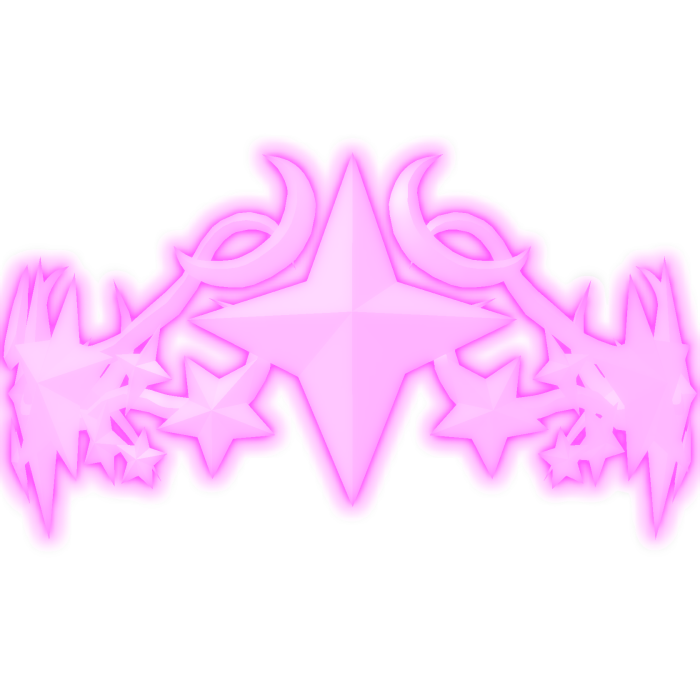 ✦ Pink Luminous Star Crown ✦