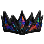 🌌Wealthy Space Rainbow Gem Crown🌌
