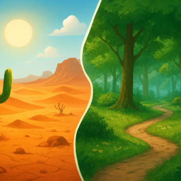 Dal deserto alla foresta Obby