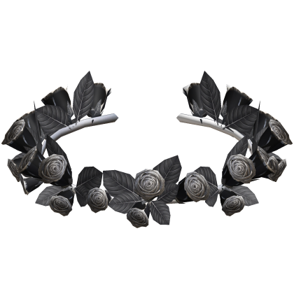 Goth Rose Victorian Flower Hair Crown Roblox item