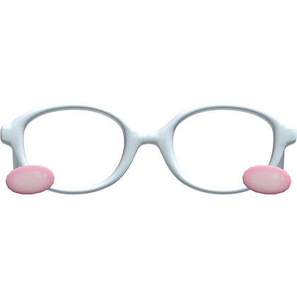  ♡ ꒰ blushing oversized blue kawaii glasses ꒱ ♡