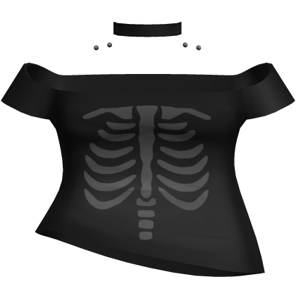 black rib cage oversized low moe shirt w piercings