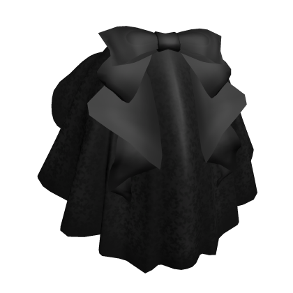 Graceful Bow Skirt - black thumbnail