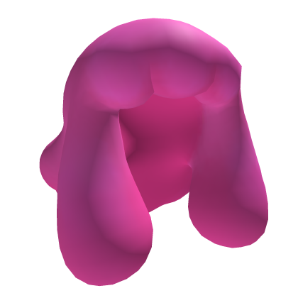 Hot pink stylized slime blob hair