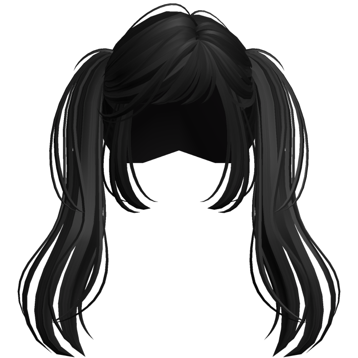 Messy Vamp Scene Pigtails Black
