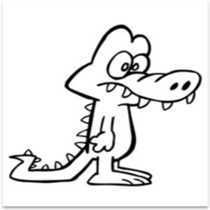 drawing of ziggy the alligator Roblox decal