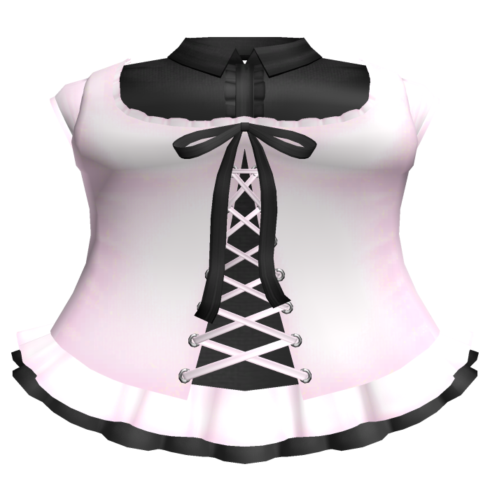 ♡꒰ gothic pink and black corset laced dress