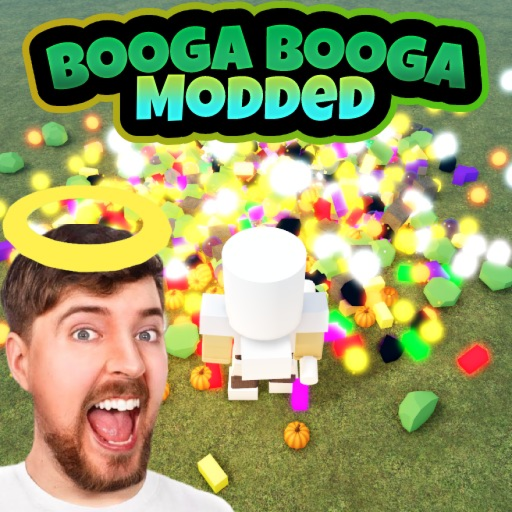 😂 Booga Booga Modded 😂 official Roblox game thumbnail