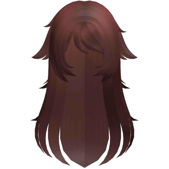 red cute neet hikikomori long messy hair