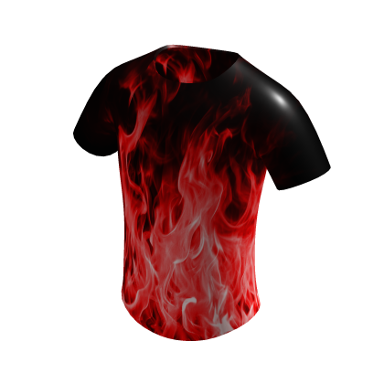 Cool Demon Red Glowing Fire Gamer Flames T-Shirt