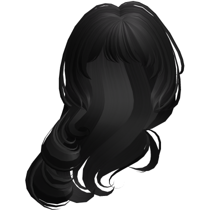 Elegant Swirly Wind Swept Hair Black
