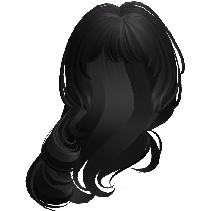Elegant Swirly Wind Swept Hair Black