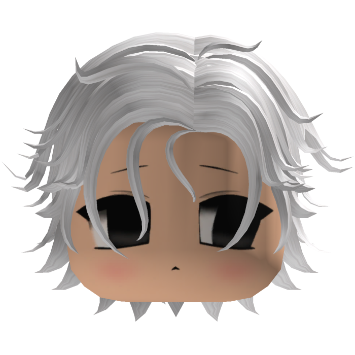 White Fluffy Layered Boy Hair