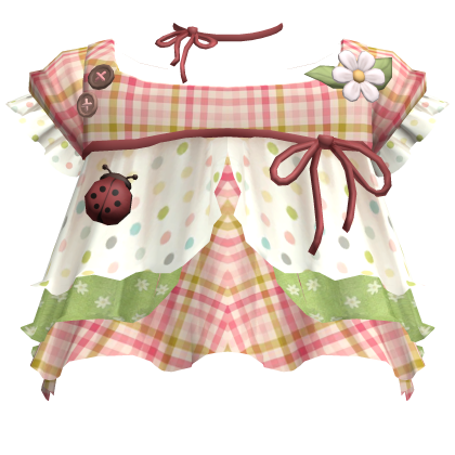 harajuku igari twee plaid mori kei top