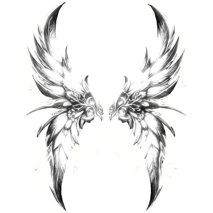 Glowing Butterfly Wings (Emissive) - White