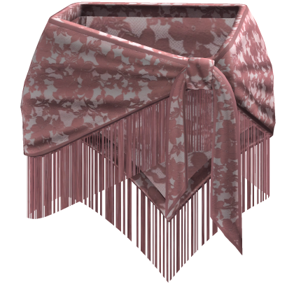 Pink Lace Tie Waist Tassel Belt Roblox item