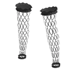 ♾️ Gray goth lace fishnet stockings