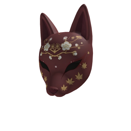 Red Blossom Kitsune Mask Roblox item
