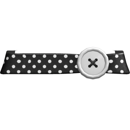 Black & White Polkadot Button Belt Roblox item