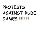 Protests against inapropriate games