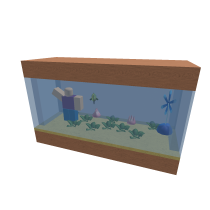 guy in fish tank xD