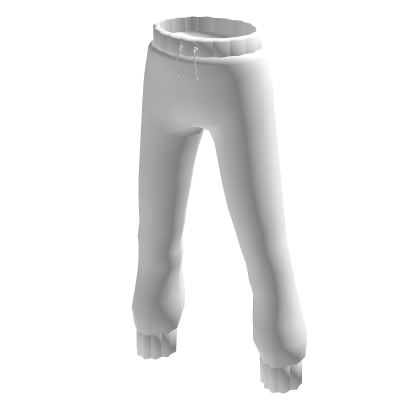 Shiny White Jogger Pants thumbnail
