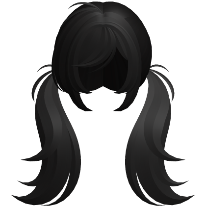 black alt spiky moe overgrown pigtails