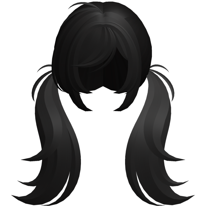 black alt spiky moe overgrown pigtails